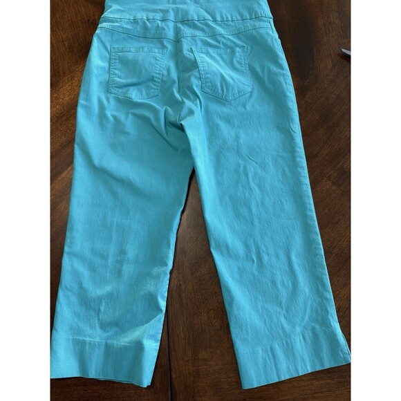 Ruby Road Aqua Capri Pants Size 6 - Picture 2 of 7